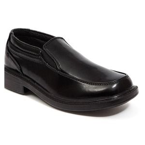 Deer Stags Kids' Brian Dress Loafer - Comfortable Slip-On, Black, Size 1.5W